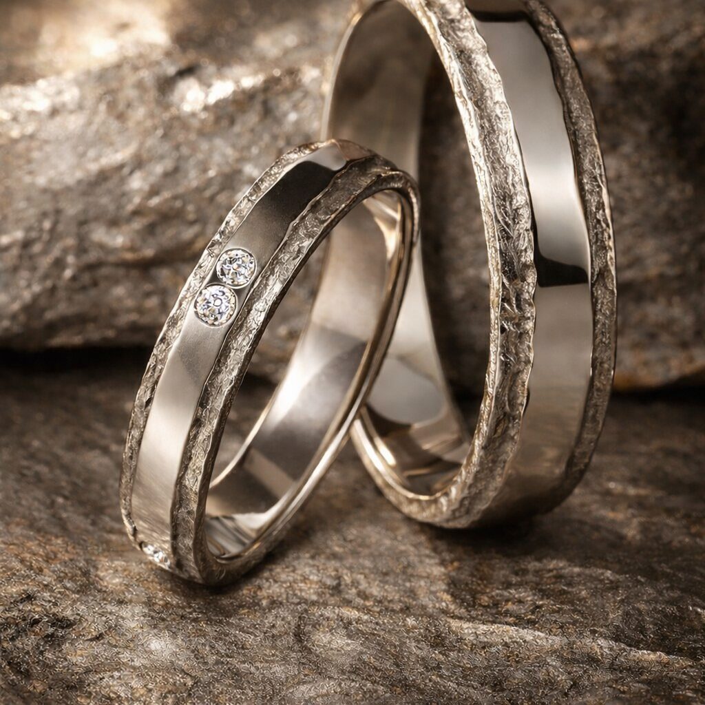 Alliances or gris et diamants “Accord Minéral